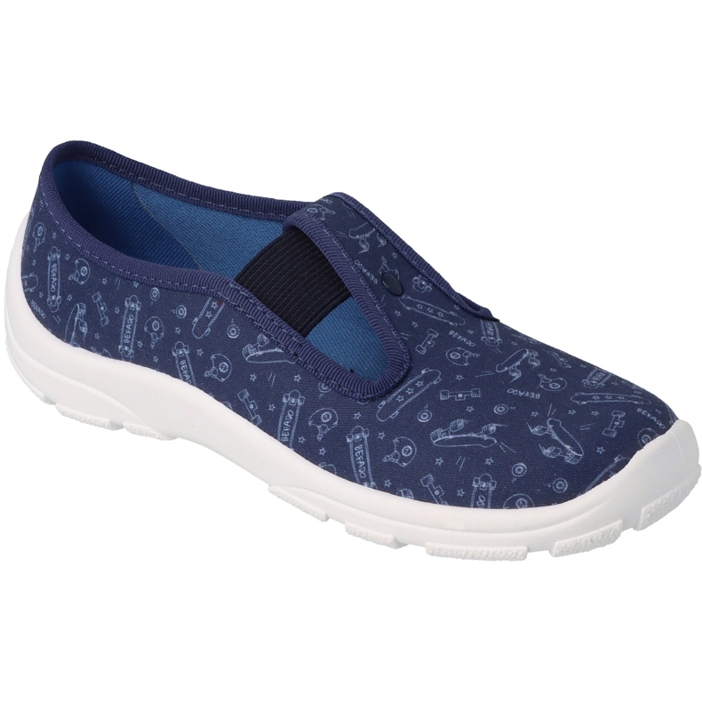 Befado children's slippers 975Y186 navy blue 1