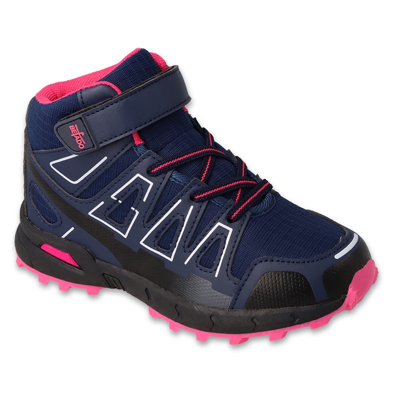Children's trekking Befado 518Y001, navy blue and pink 1