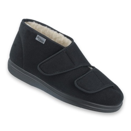 Dr.orto befado warm men's slippers PU 986m011 black 1