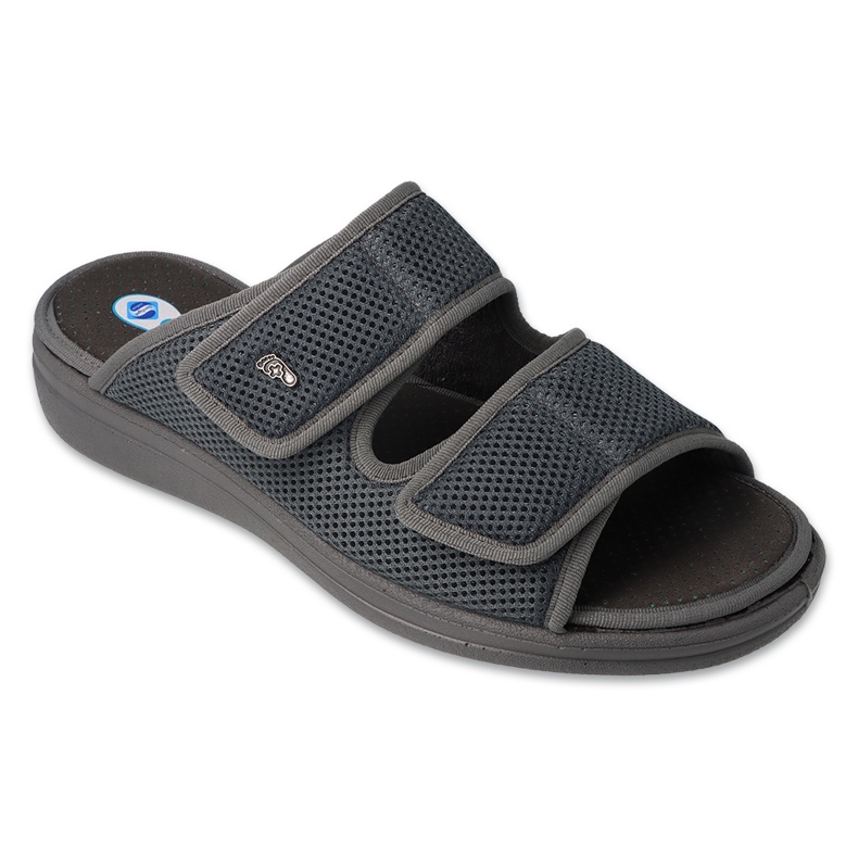 Befado Dr.ORTO men's slippers with antibacterial pu insole 083M002 gray grey 1