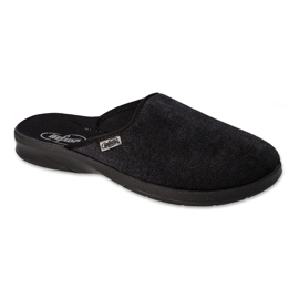 Befado men's pu slippers 548M032 black 1