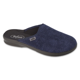 Befado men's pu slippers 548M029 navy blue corduroy 2