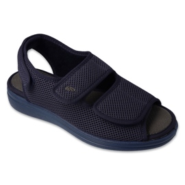 DR.ORTO Befado men's sandals with velcro 077M002 navy blue 1