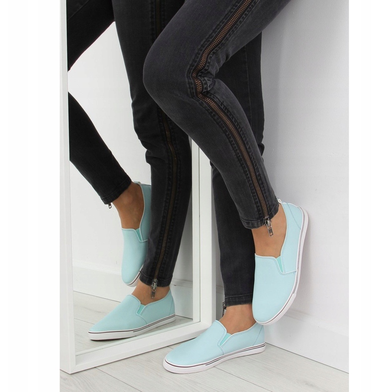 Sneakers slip-on blue xl08p L.BLUE 2