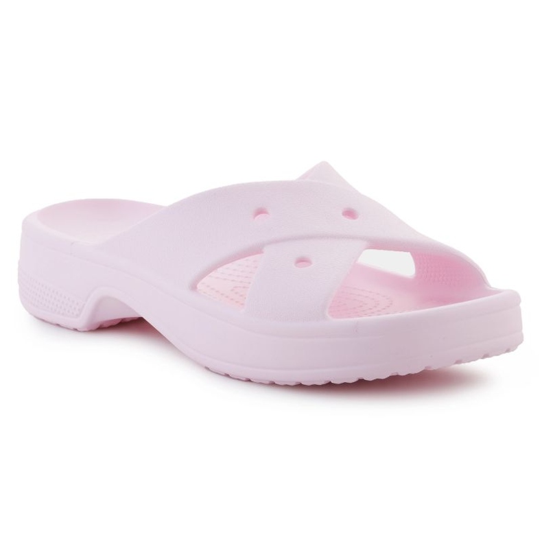 Crocs Classic Womens Cross Strap flip flops 210840-6zw pink 1