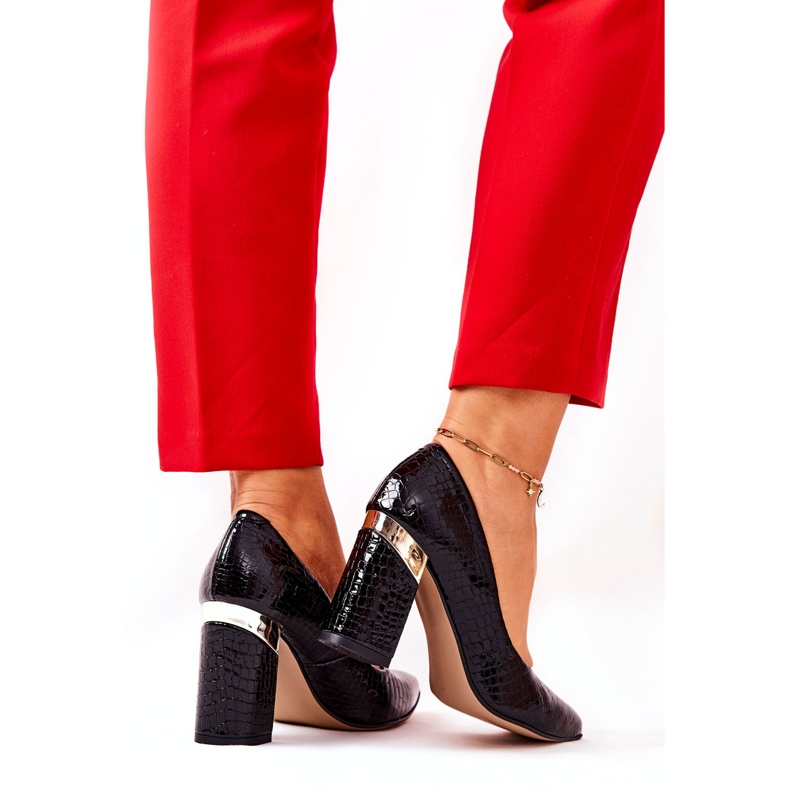 Lewski Shoes Lewski leather pumps 3117 black 4