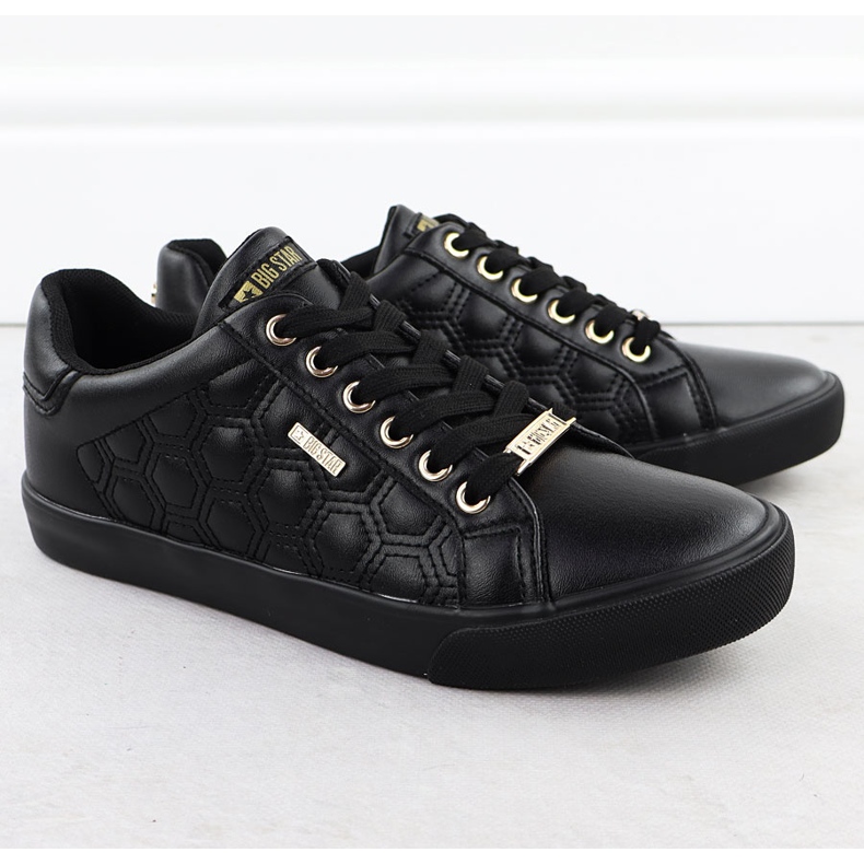 Women's sneakers Ecoski Black Big Star RR274323 2 Women's sneakers Ecoski Black Big Star RR274323 2