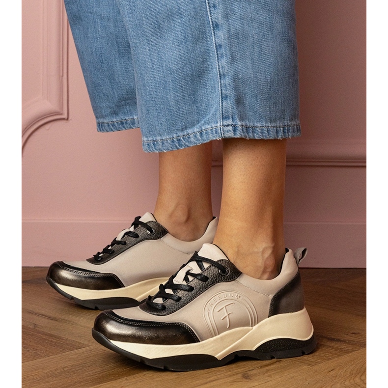 Gray sports sneakers women grey 1 Gray sports sneakers women grey 1