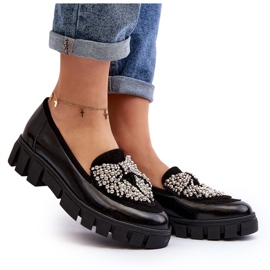Ladies' patent moccasins Laura Messi 2785 Black 5