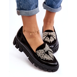 Ladies' patent moccasins Laura Messi 2785 Black 4