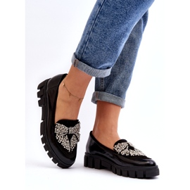 Ladies' patent moccasins Laura Messi 2785 Black 2