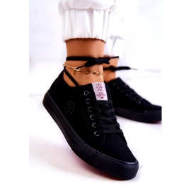 Women's material sneakers Cross Jeans JJ2R4049C black 1