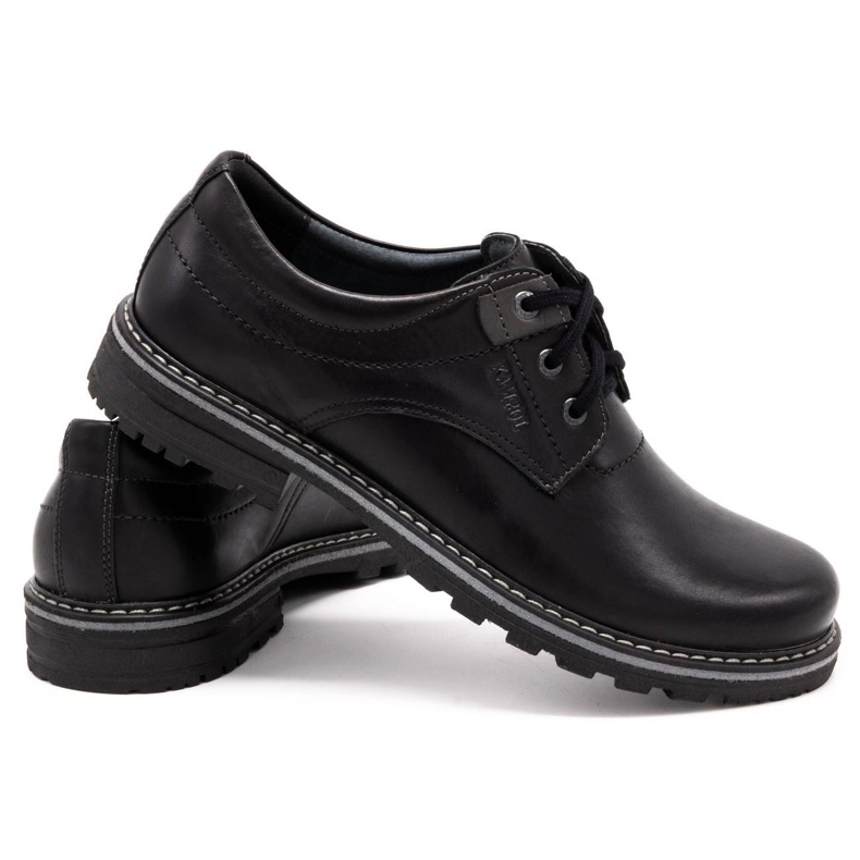 Kampol Leather men's shoes 32/15 Black 4