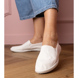 White women's slip -up sneakers 1