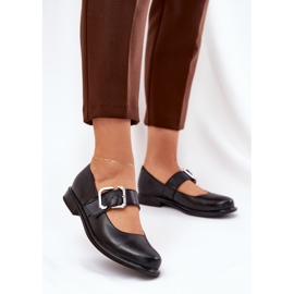 Women's leather shoes with Laura Messi 2980 Black clamp 2 Women's leather shoes with Laura Messi 2980 Black clamp 2