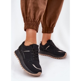 Women's sports shoes on the platform black 2