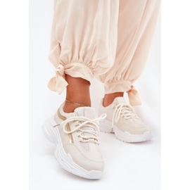 Sneakers women's sports shoes on a thick beige sole 2 Sneakers women's sports shoes on a thick beige sole 2