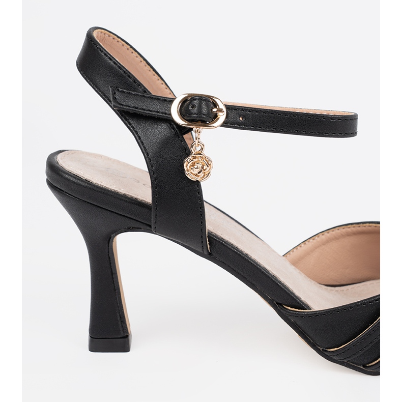 Goodin Black pumps with an open heel 2