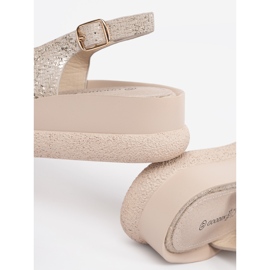 Goodin Flat sandals with Taupe decoration beige 1