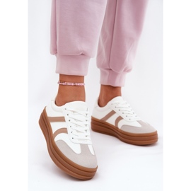 Evento Women's Platform Sneakers, White 2 Evento Women's Platform Sneakers, White 2