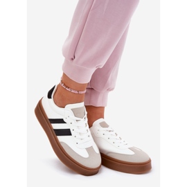 Evento Women's sneakers on the platform with eco leather white 1 Evento Women's sneakers on the platform with eco leather white 1