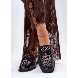 Leather varnished loafers with Vinceza mesh 31931 black 2 Leather varnished loafers with Vinceza mesh 31931 black 2