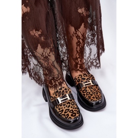 Leather varnished moccasins leopard Vinceza 66790 black 2 Leather varnished moccasins leopard Vinceza 66790 black 2
