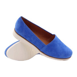 Badura Blue women's leather shoes 3