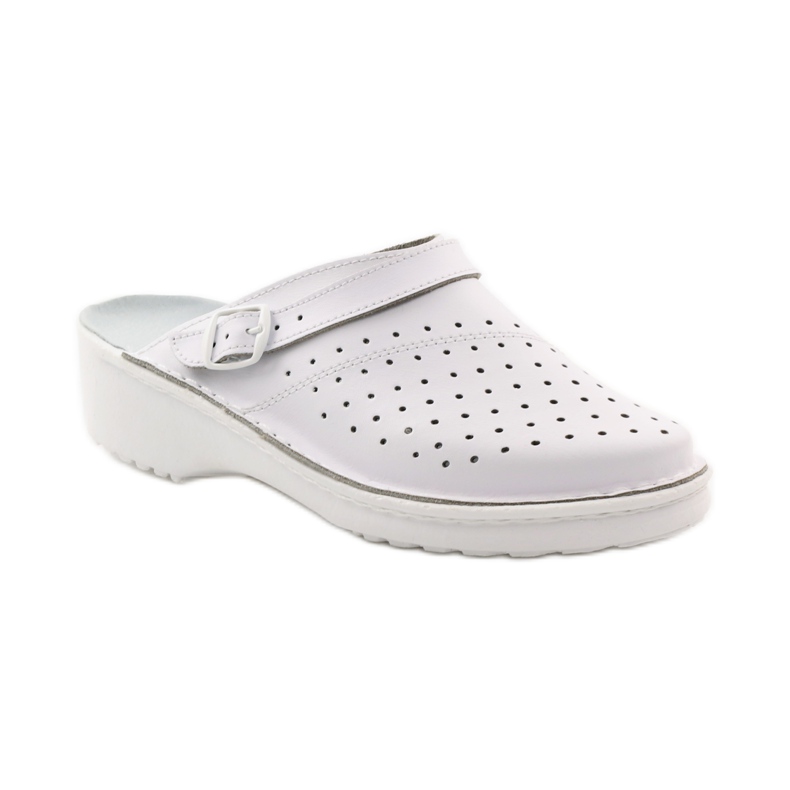 Orthopedic medical wedge white slippers 1