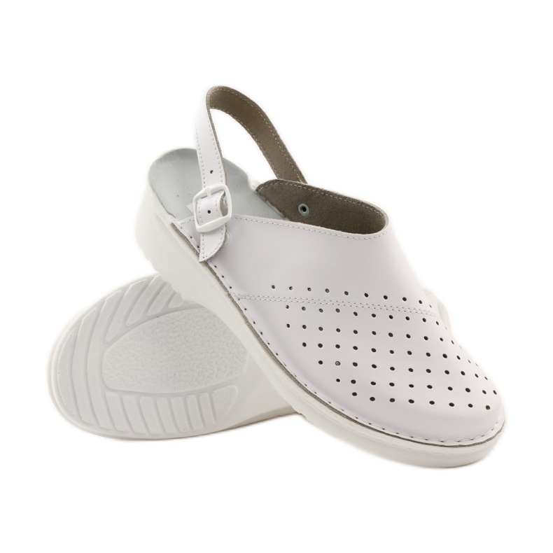 Orthopedic medical wedge white slippers 3