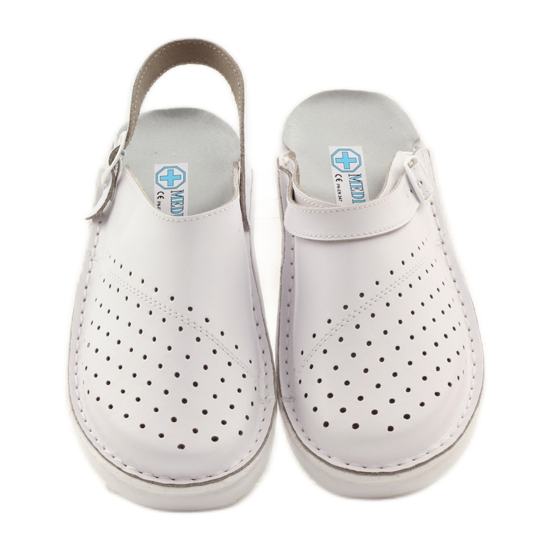 Orthopedic medical wedge white slippers 4