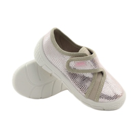 Slippers Light Bottom Insole SOFT-B Befado pink grey brown 3