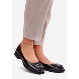 S.Barski Leather ballerinas with decoration MK51-059 black 1 S.Barski Leather ballerinas with decoration MK51-059 black 1