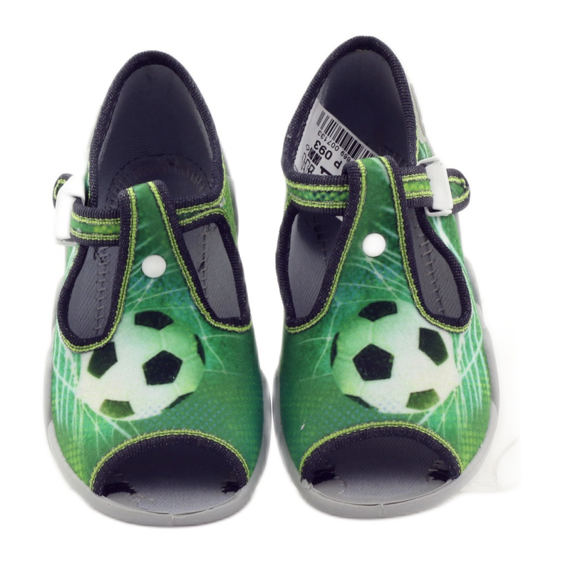 Befado children's shoes, slippers 217p093 green with a ball 4