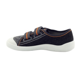 Slippers sneakers boys' turnips Befado gray grey orange black 2