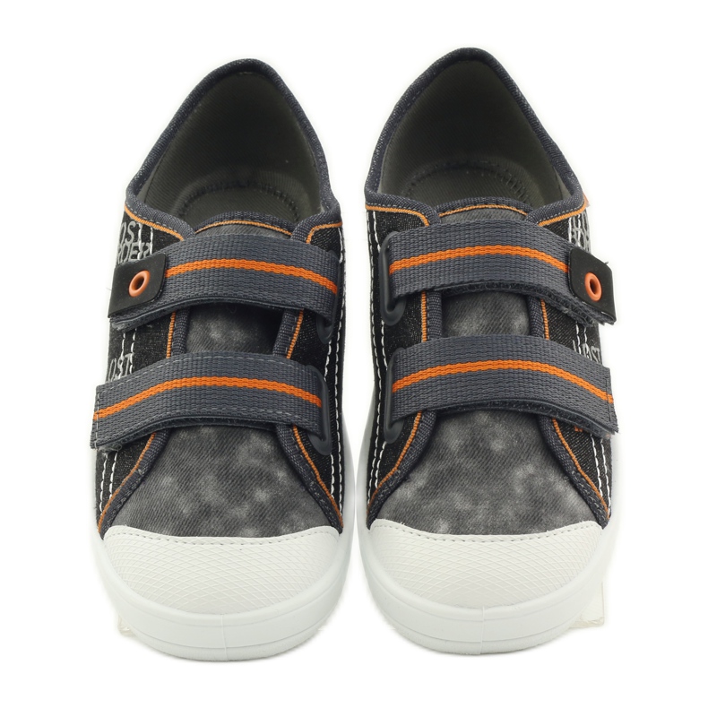 Slippers sneakers boys' turnips Befado gray grey orange black 4