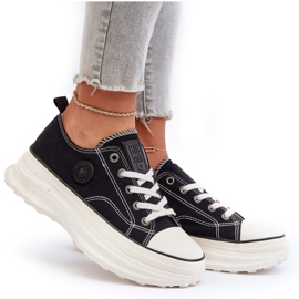 Women's sneakers on the massive sole Big Star NN274125 black 4