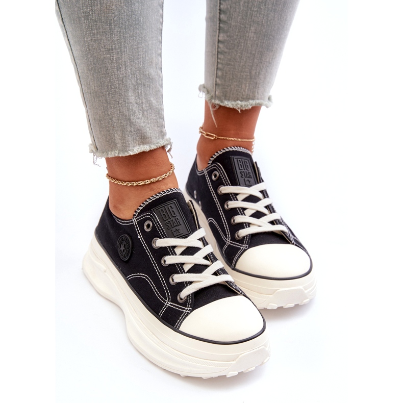 Women's sneakers on the massive sole Big Star NN274125 black 3