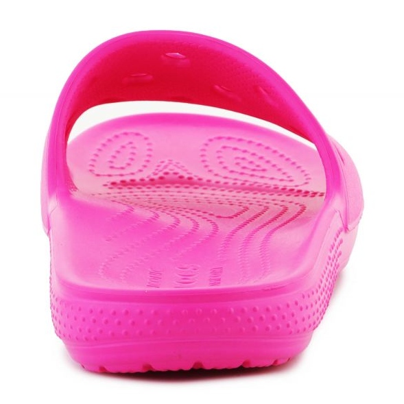 Women's openwork flip flops Crocs Classic Slide 206121-6ub pink 3 Women's openwork flip flops Crocs Classic Slide 206121-6ub pink 3