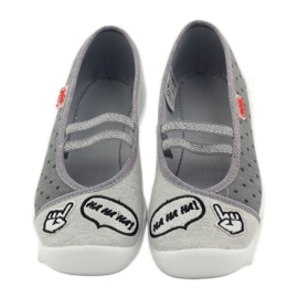 Befado children's shoes ballerinas slippers 116Y235 grey 4