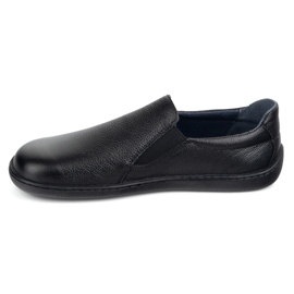 Barefoot Leather Women's Shoes slipped pollonus 5-1308-026 Black Verona 1