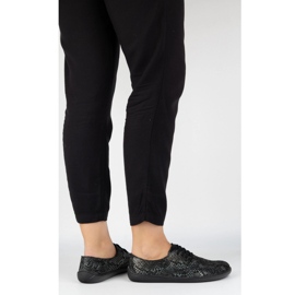 Women's leather pollonus 5-1288-028 black hose 1