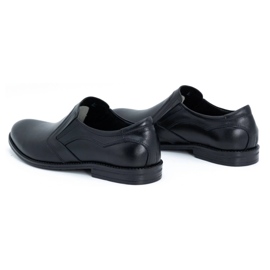 Olivier Elegant men's leather shoes 283LU black 4