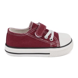 Children's sneakers Vico burgundy material red 1
