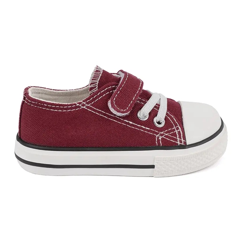 Children's sneakers Vico burgundy material red 1