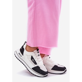 Women's sports shoes on the platform Big Star RR274A223 HI-POLY SYSTEM White and black system 1