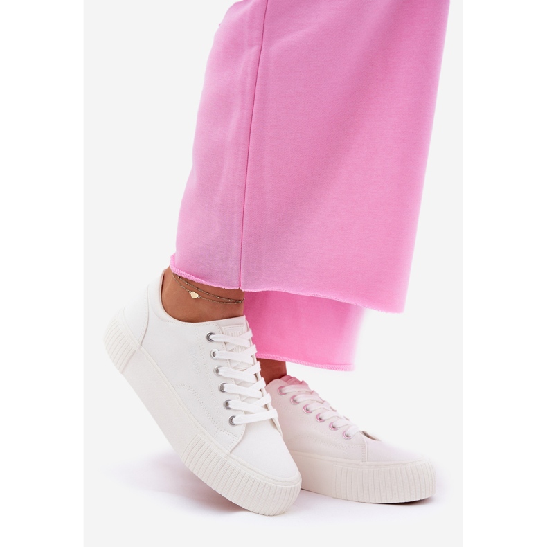 Women's material sneakers big star rr274405 white 1