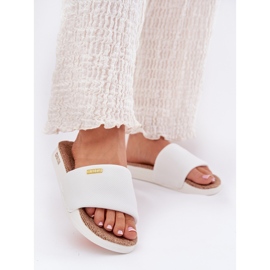 Women's slippers big star rr274a103 white 2