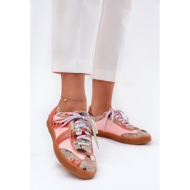 Women's leather sneakers maciejka 06840-18 orange 2 Women's leather sneakers maciejka 06840-18 orange 2