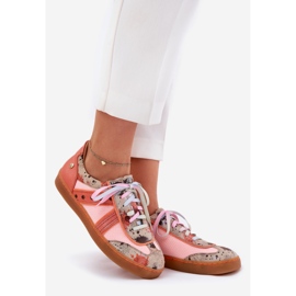 Women's leather sneakers maciejka 06840-18 orange 1 Women's leather sneakers maciejka 06840-18 orange 1